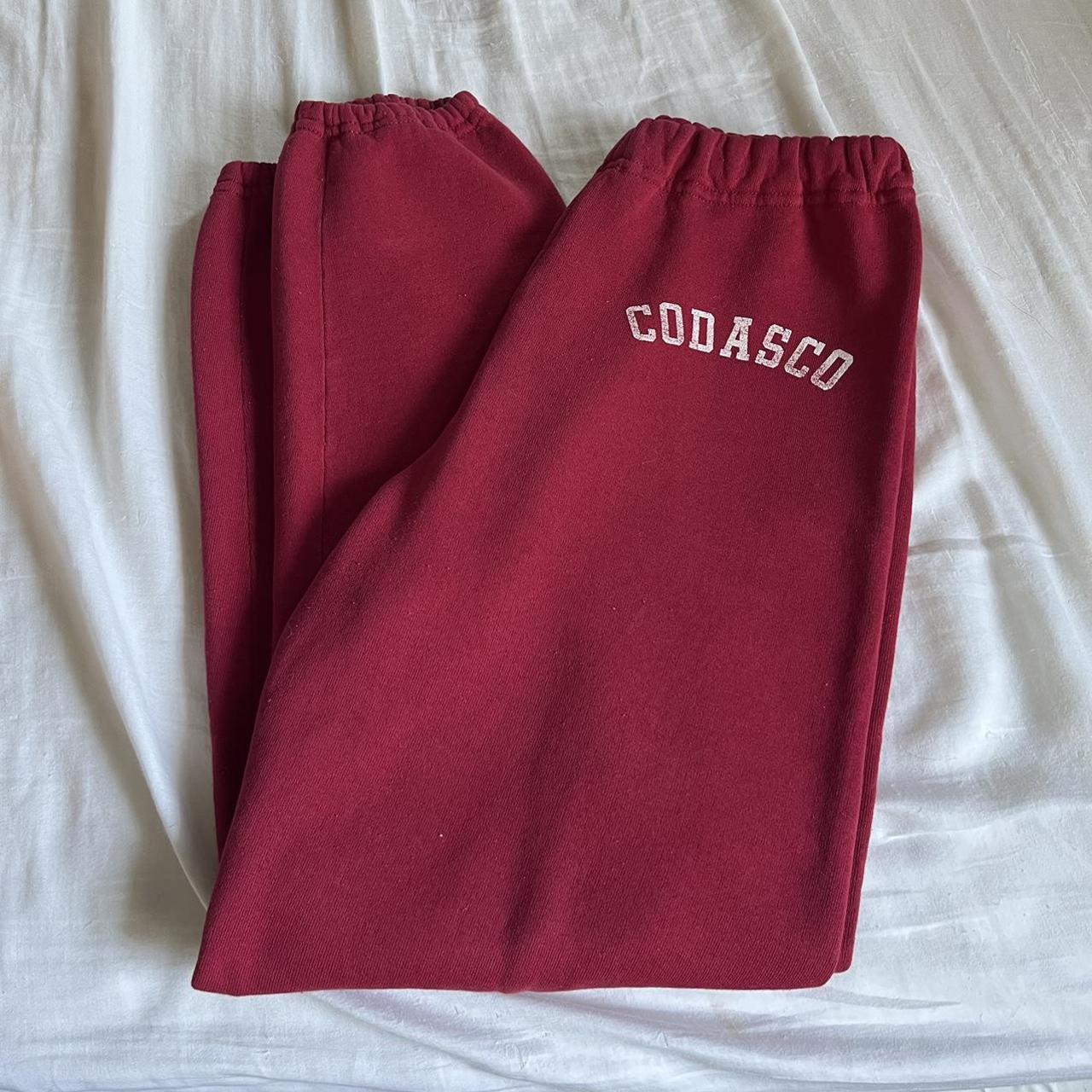 Authentic vintage Russell sweat pants Faded red... - Depop