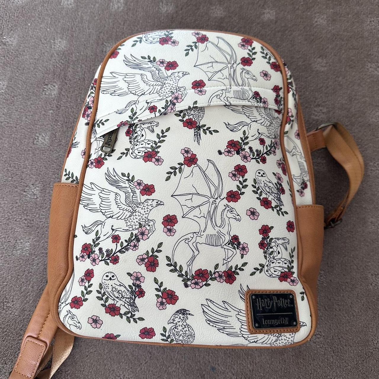 Loungefly Harry Potter Creatures popular Floral Mini Backpack