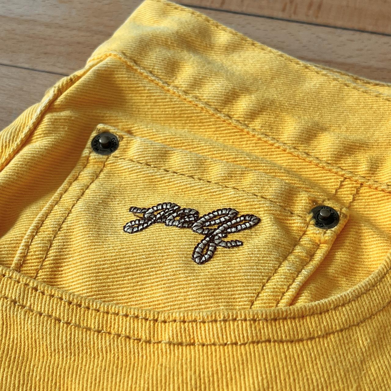 Golf Wang Rope Logo Yellow Denim Jeans, Super bright...