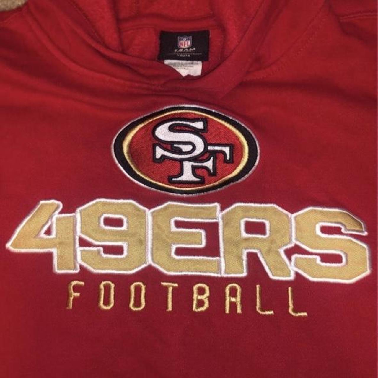 Official NFL San Francisco 49ers Red Jersey Youth - Depop