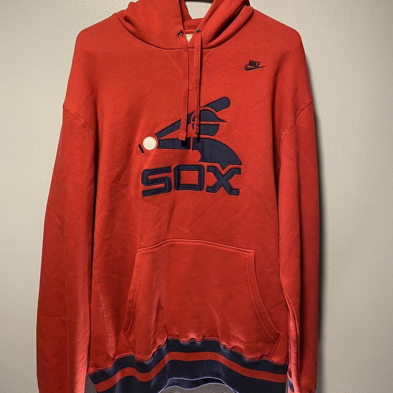 Nike White Sox Hoodie Large #nike #sox #chicago - Depop