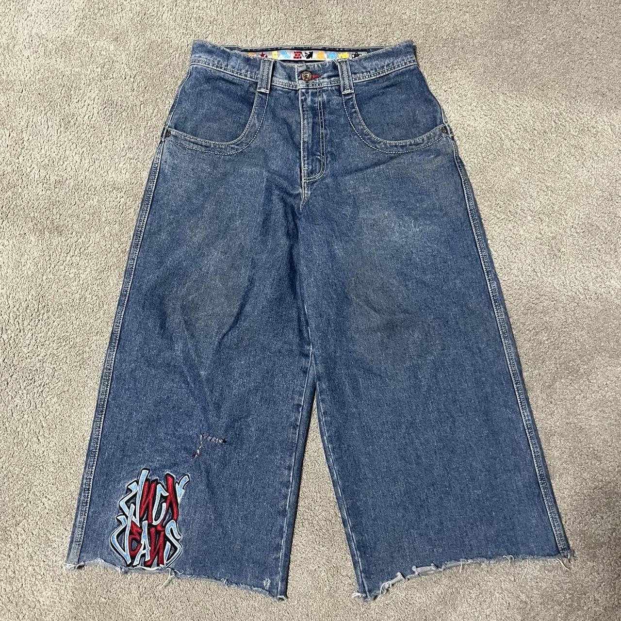 Jnco jeans rollin 32x30 cut to about 28 crazy | Depop