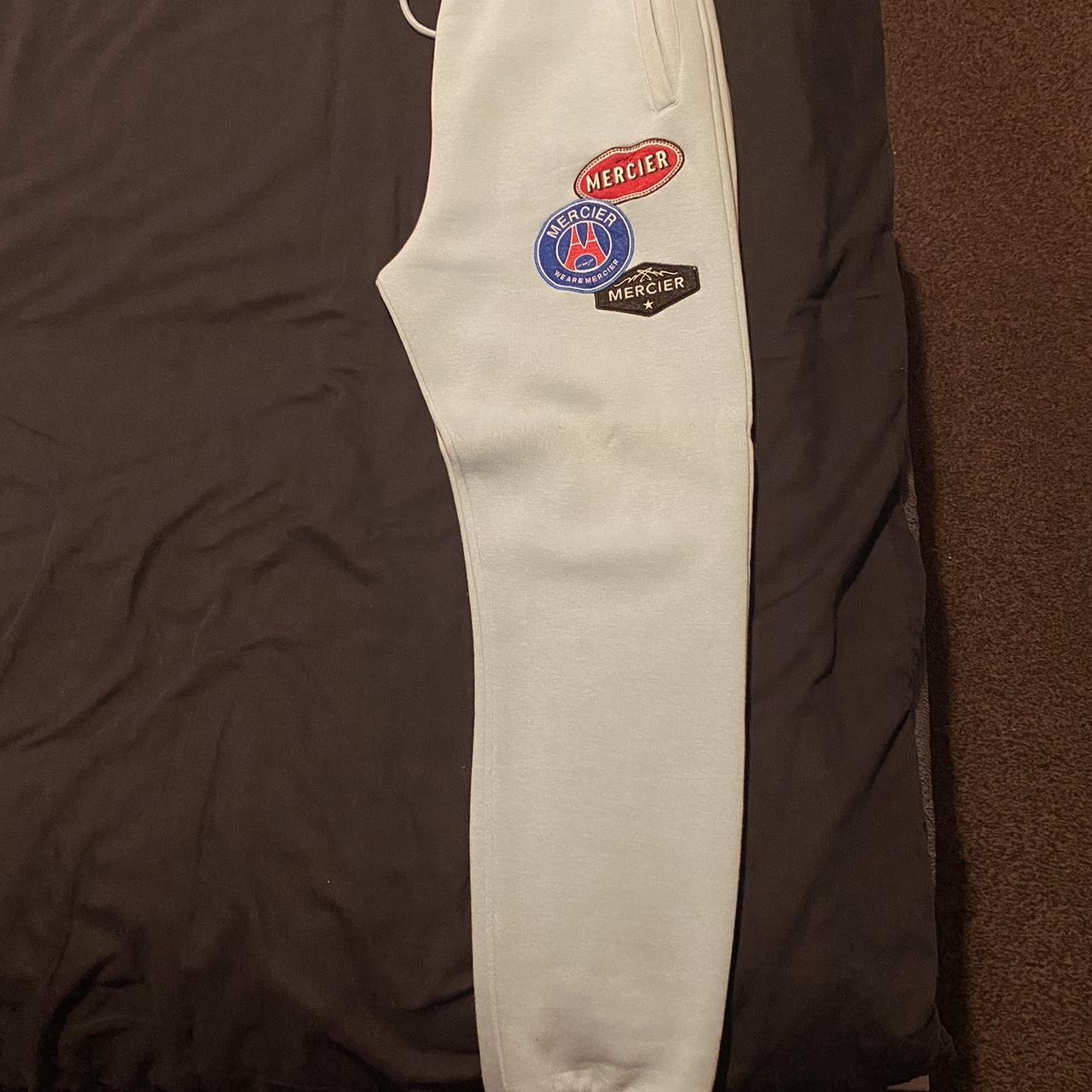 Mercier light blue tracksuit bottoms Size small... Depop