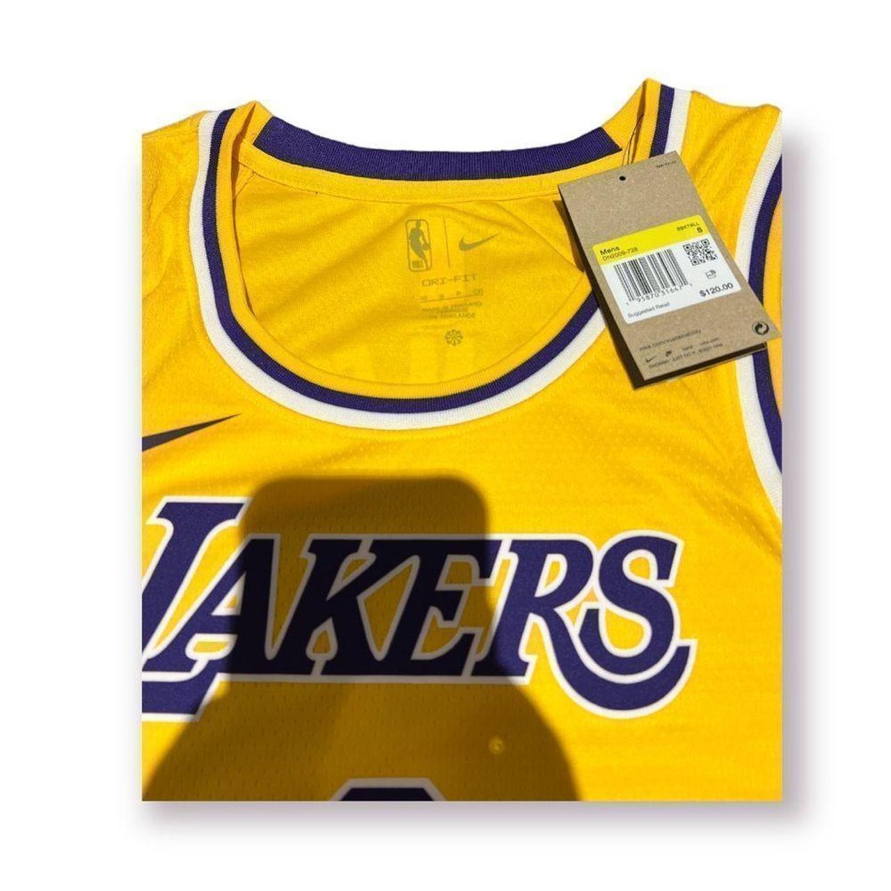 Yellow Nike NBA LA Lakers James #6 T-Shirt Junior