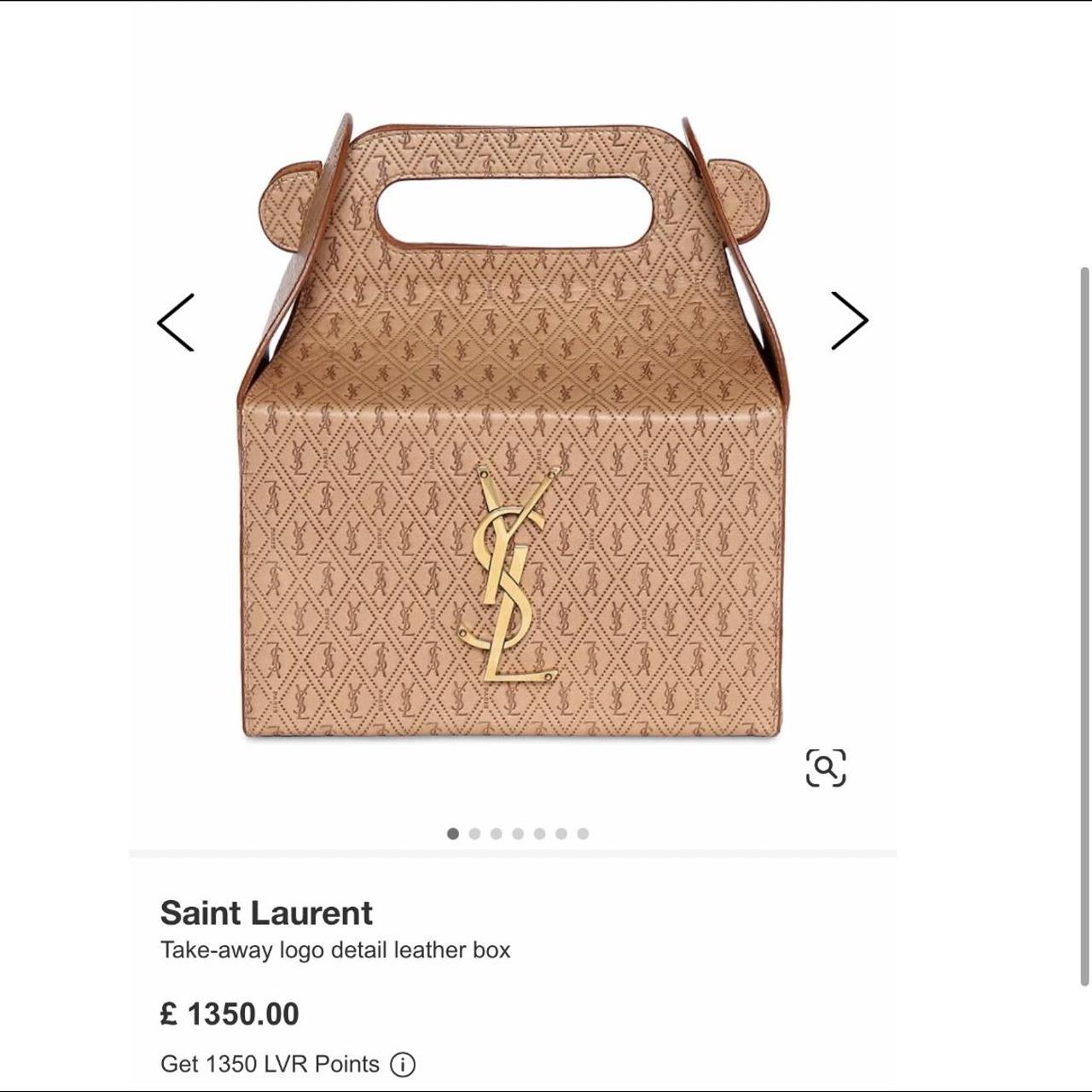 Saint Laurent take away leather box brand new... - Depop