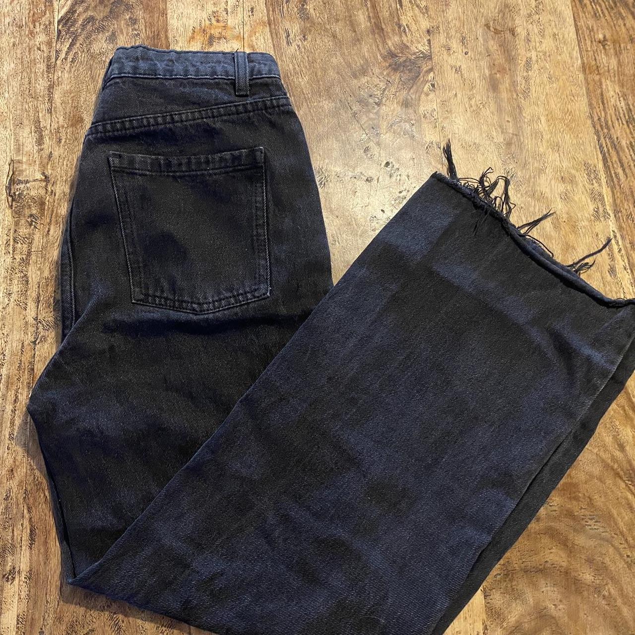 Black high rise jeans, wide leg #denim #Jeans... - Depop