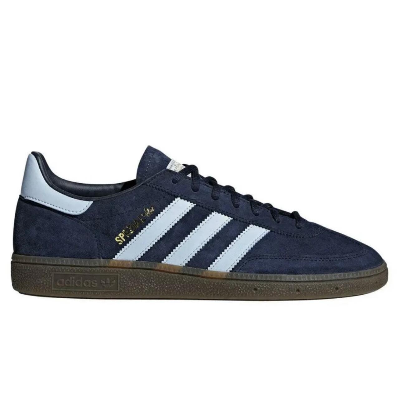 Adidas Men's Navy and Blue Trainers | Depop