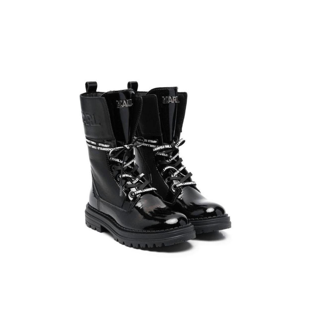 Karl Lagerfeld kids lace-up leather boot US Depop