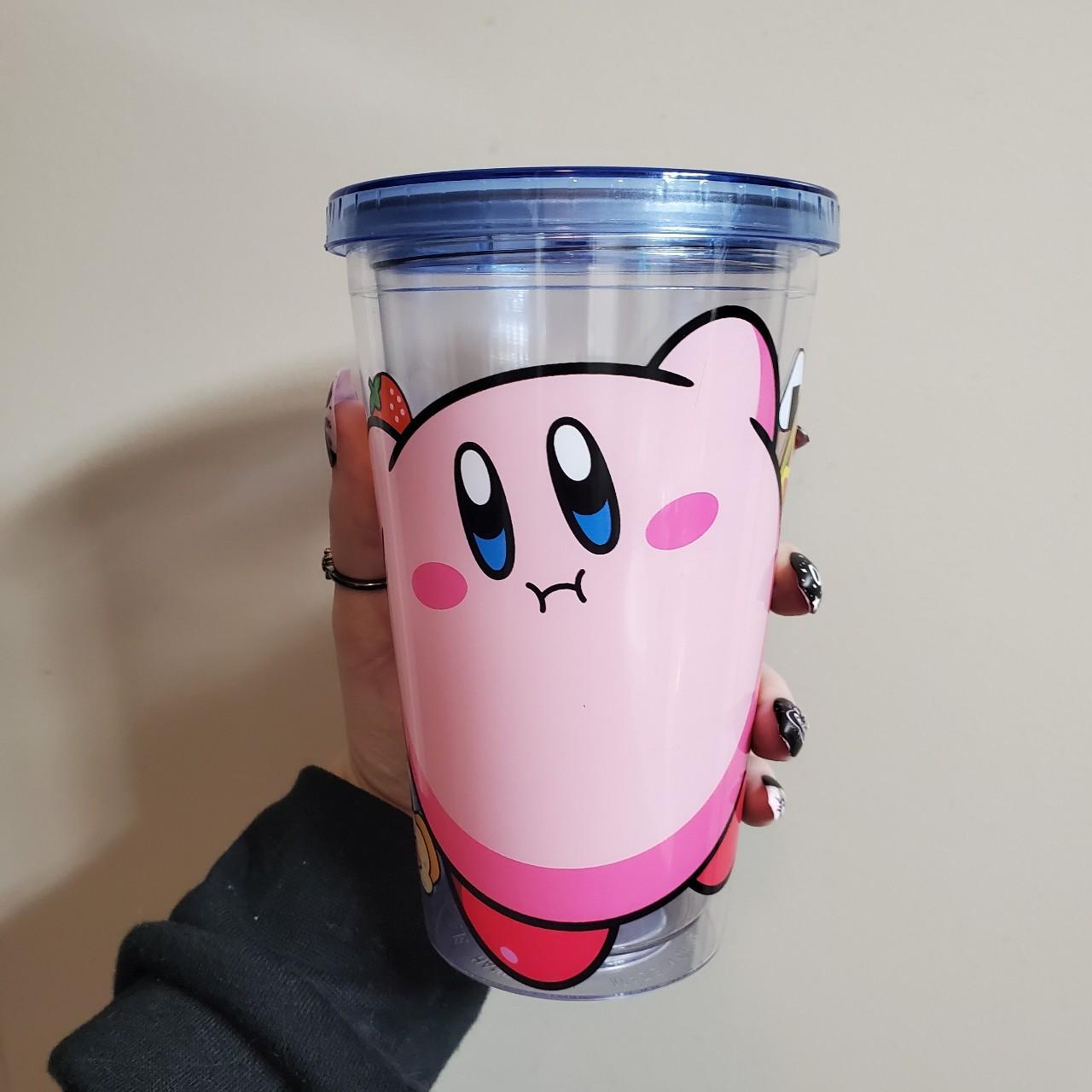 Kirby Tumbler Cup With Straw 