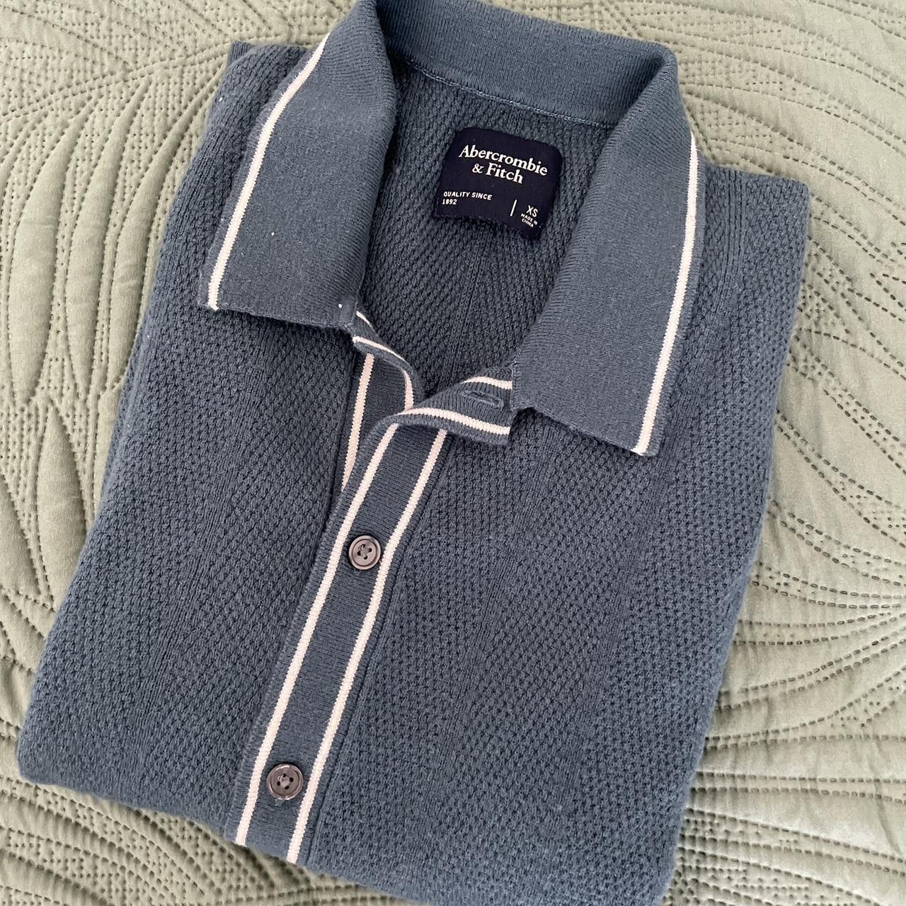 Abercrombie knit button up polo #abercrombie #knit Depop