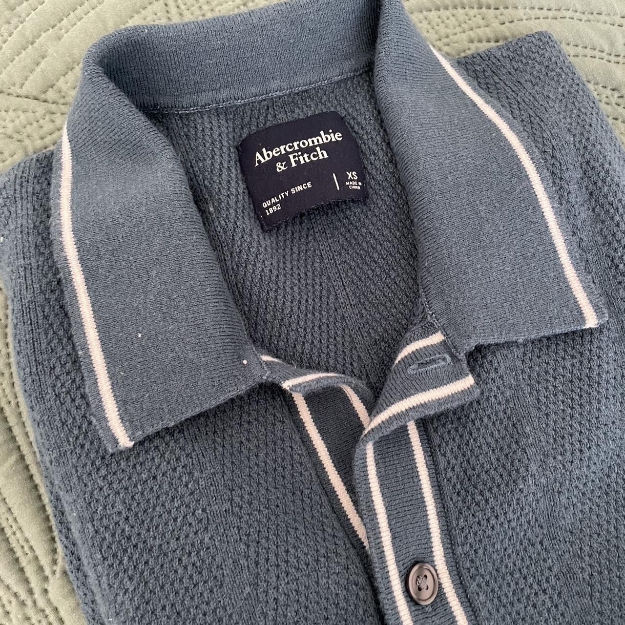 Abercrombie knit button up polo #abercrombie #knit... - Depop