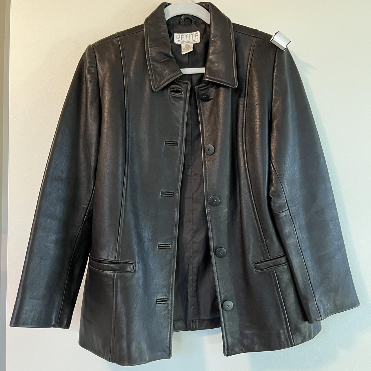 Petite sophisticate cheap leather jacket