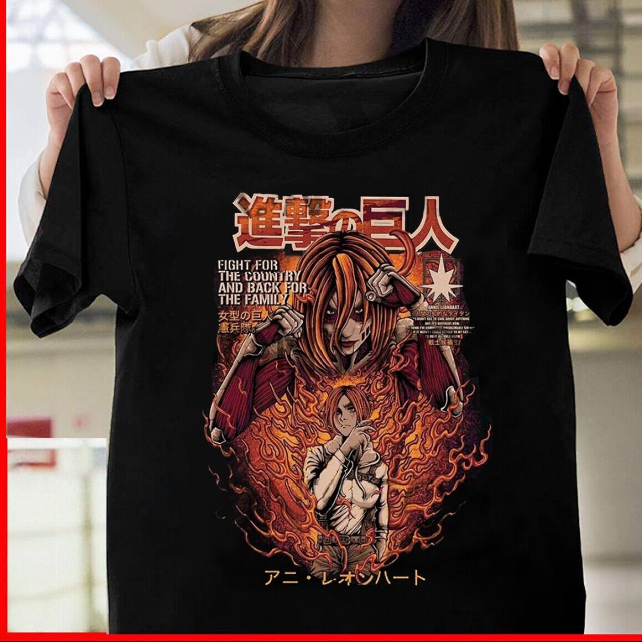 HOT! Vintage AOT Annie Leonhart Female Titan Anime T... - Depop