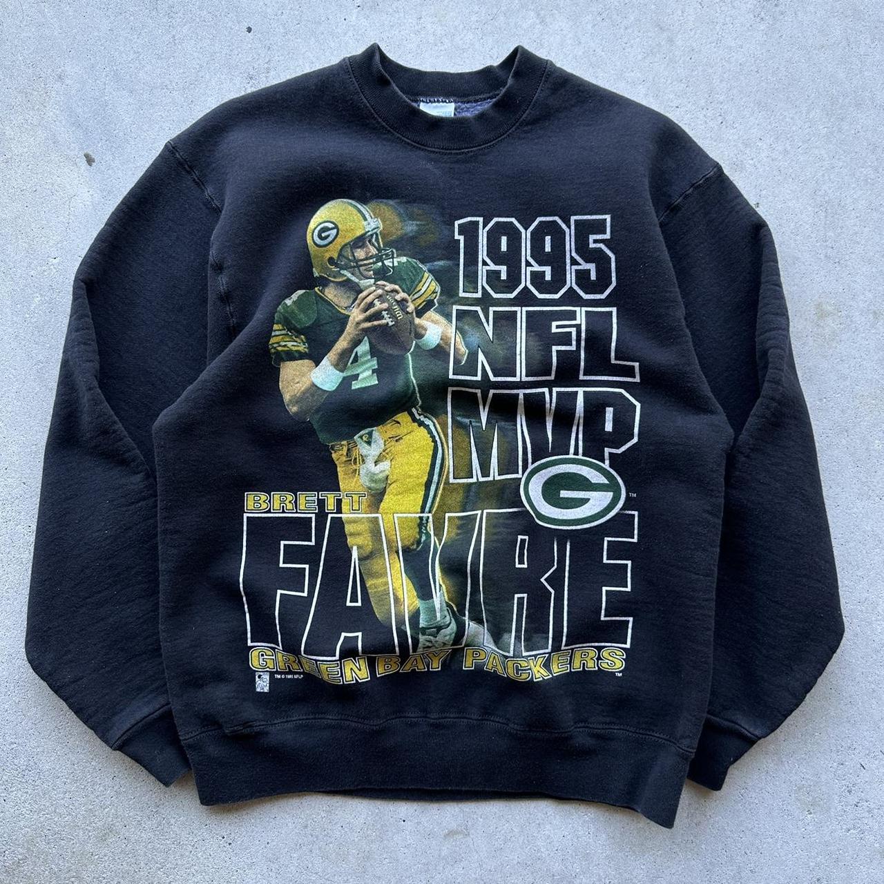 Vintage 90s 1995 Green Bay Packers Brett Favre - Depop