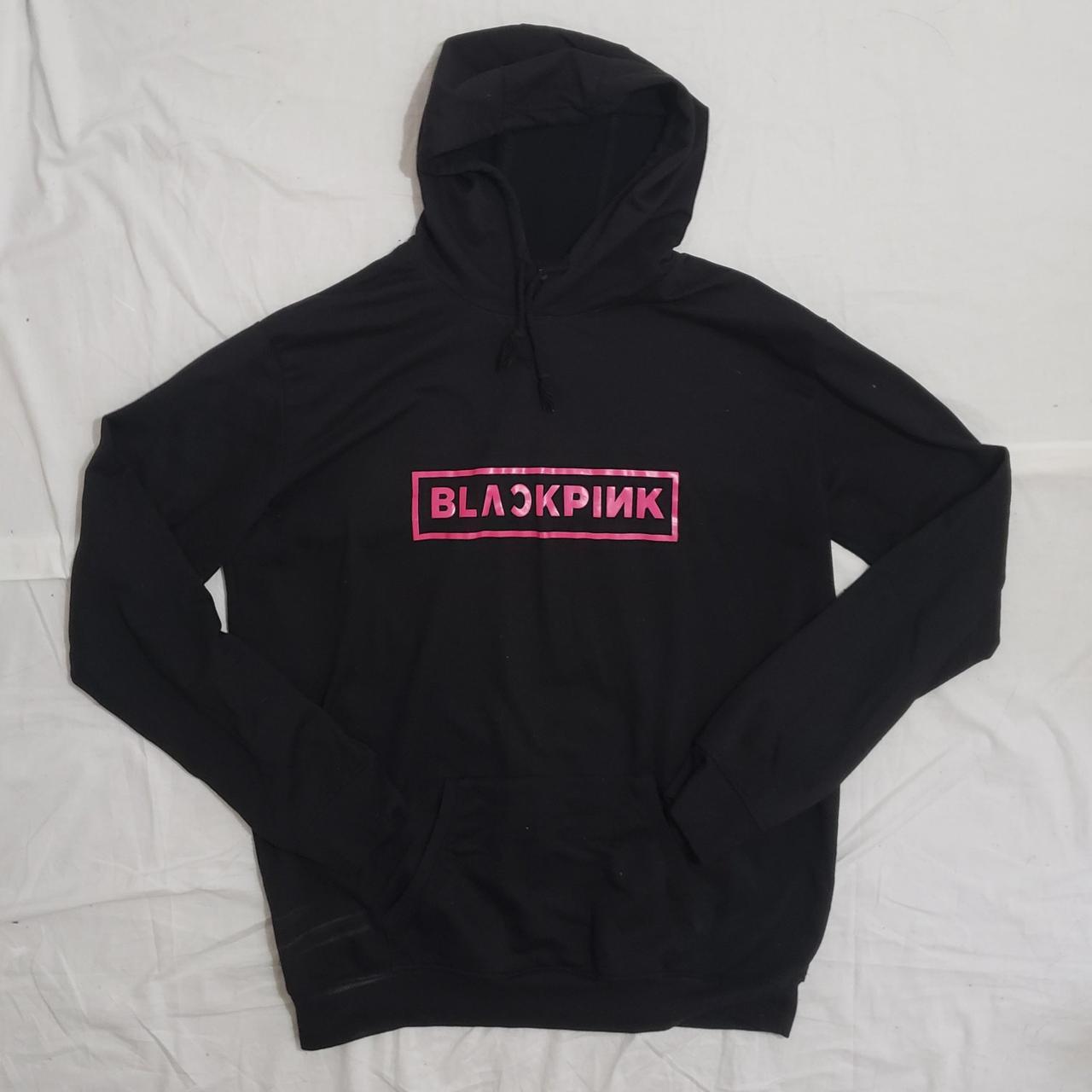 Women's Black and Pink Hoodie | Depop