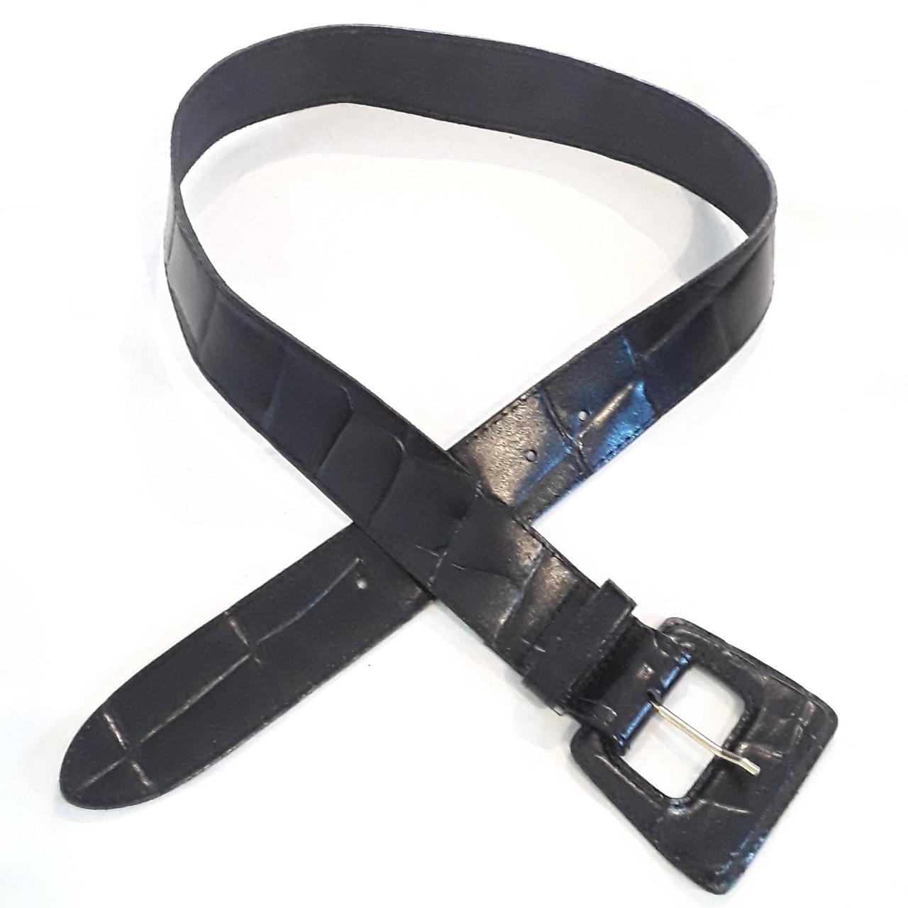 Rare genuine 80s real patent leather buckle waist... Depop