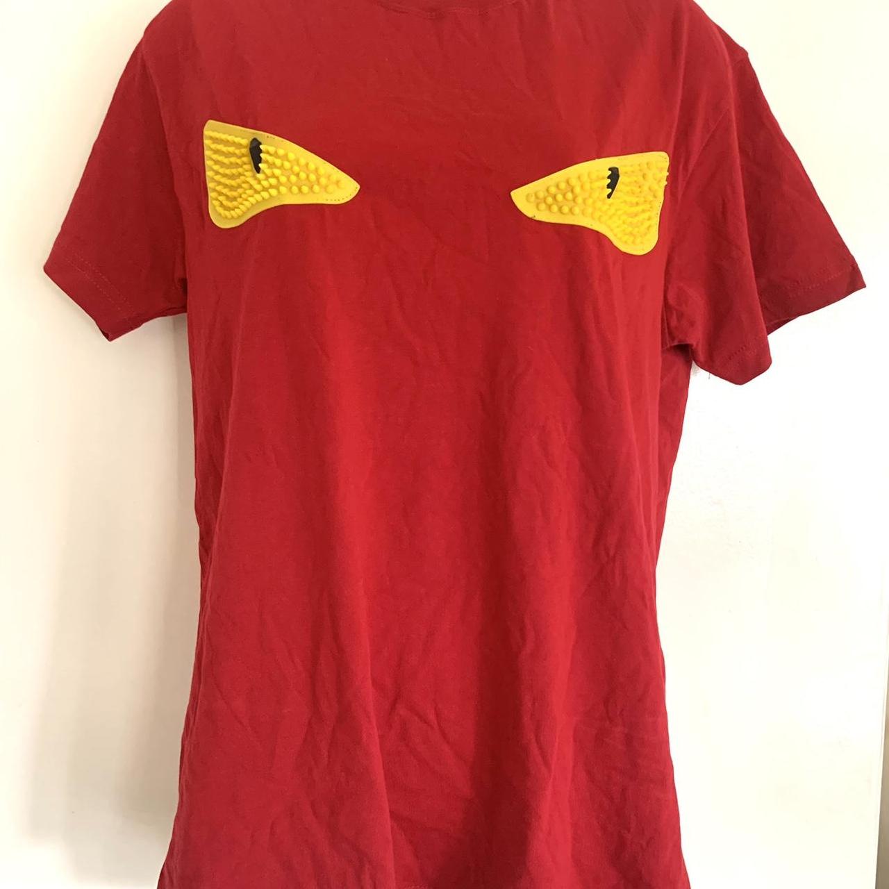 Fendi t shirt red eyes best sale