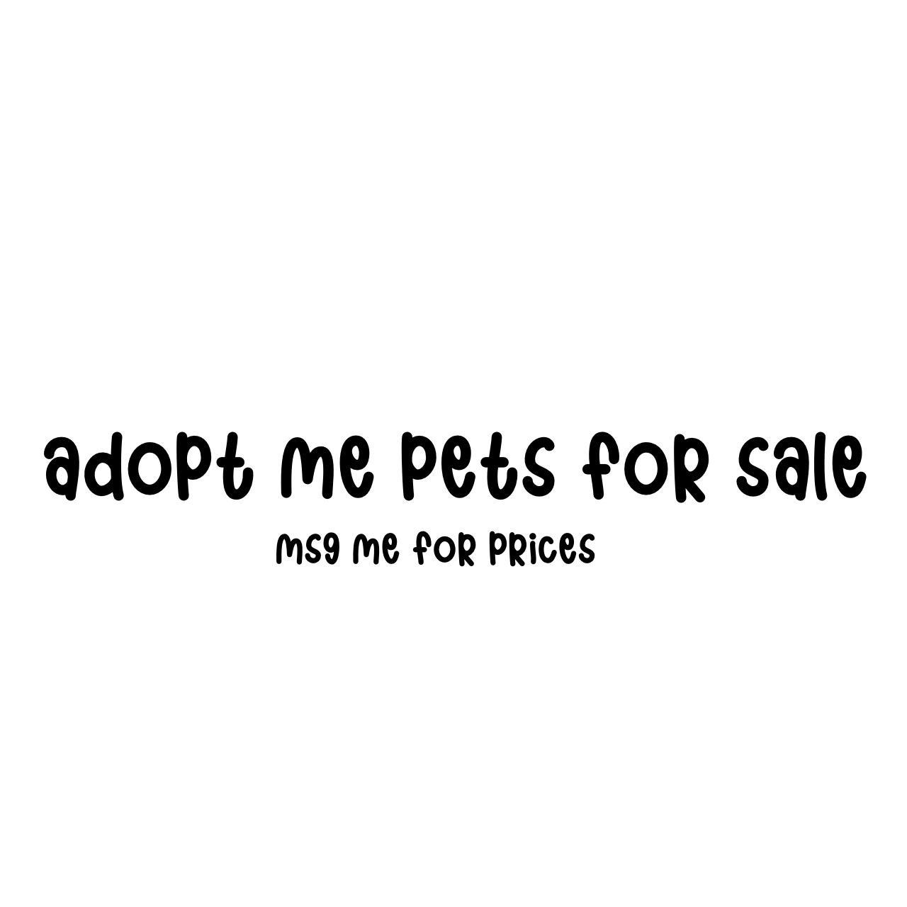 adopt me pets for sale!! mostly legendaries ・msg me... Depop