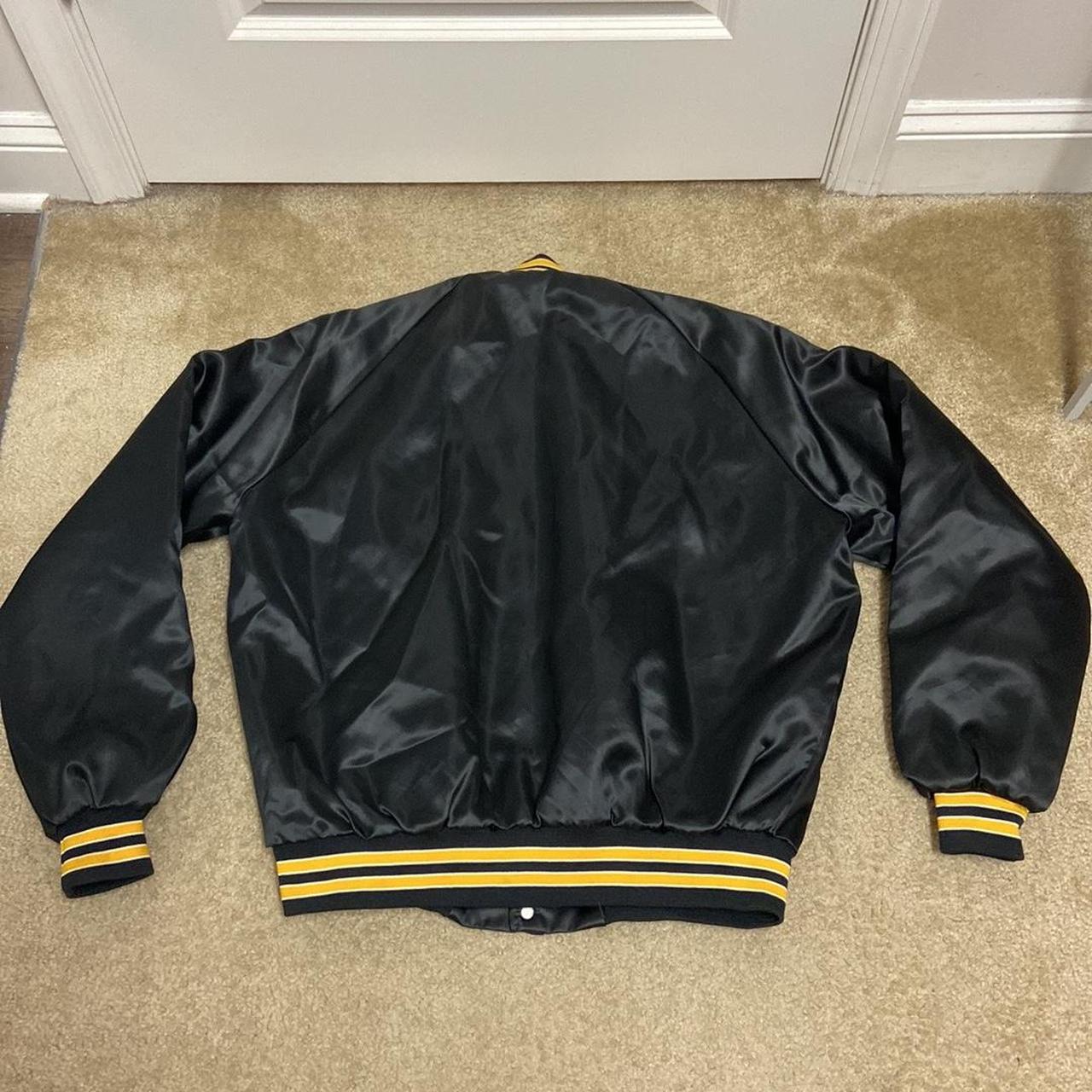 Chalk Line Men's Black and Yellow Jacket Depop