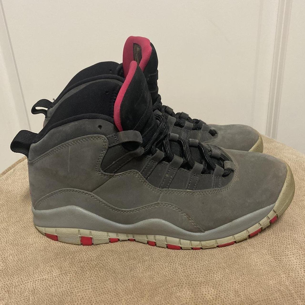 Jordan 10 on sale pink and grey