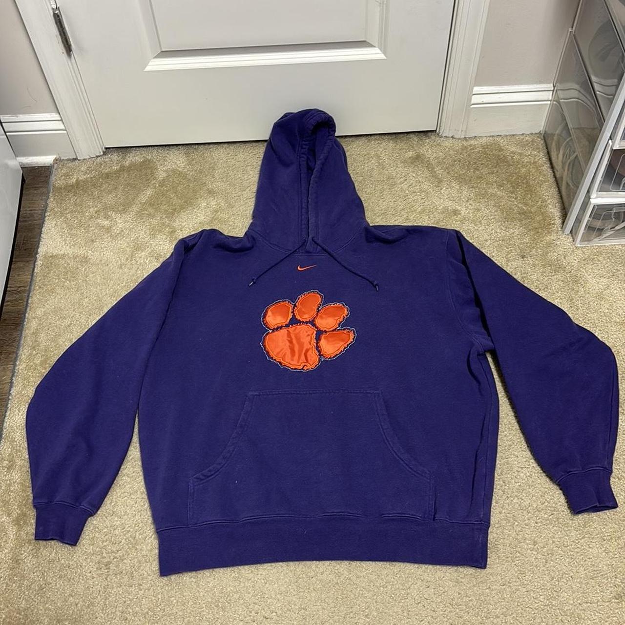 Purple nike cheap clemson hoodie