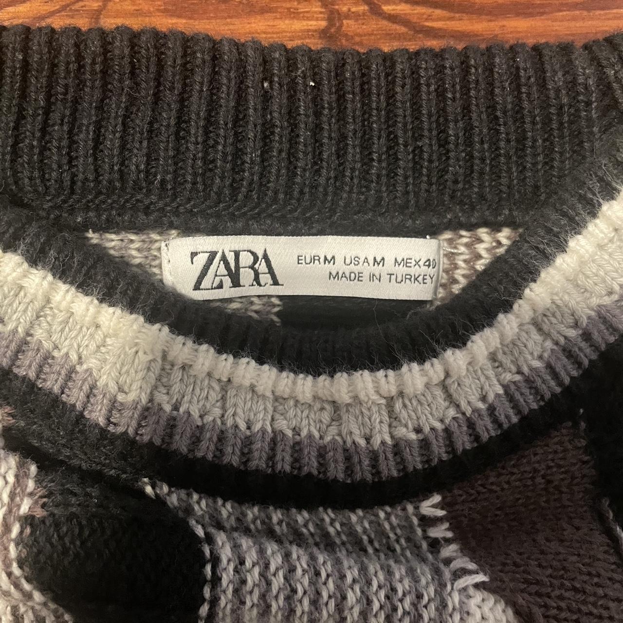 Zara Men's Sweater - Multi/Black - M – Vintage Me… - image 3