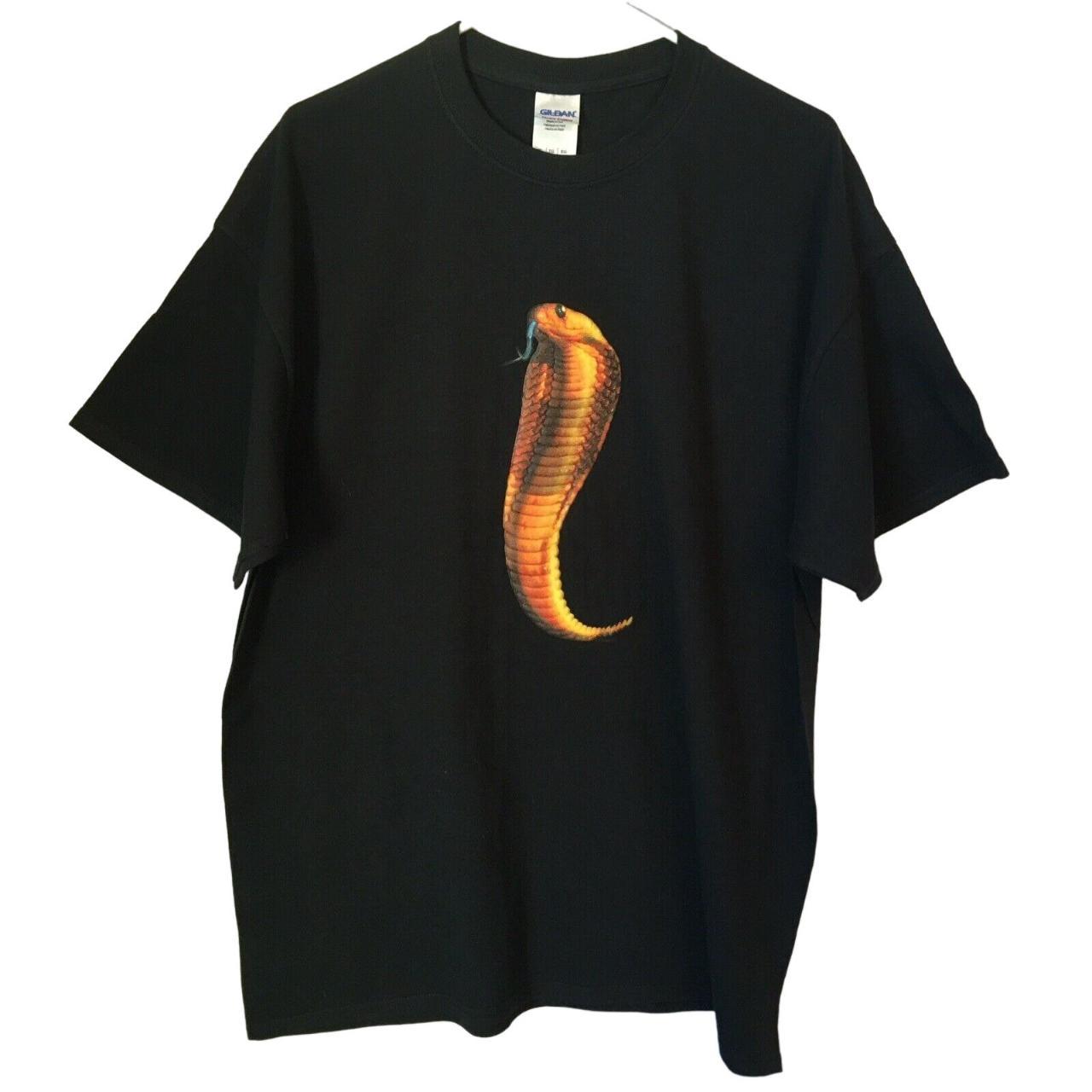 Cobra Snake T Shirt Unisex Size XL Black Gildan... - Depop