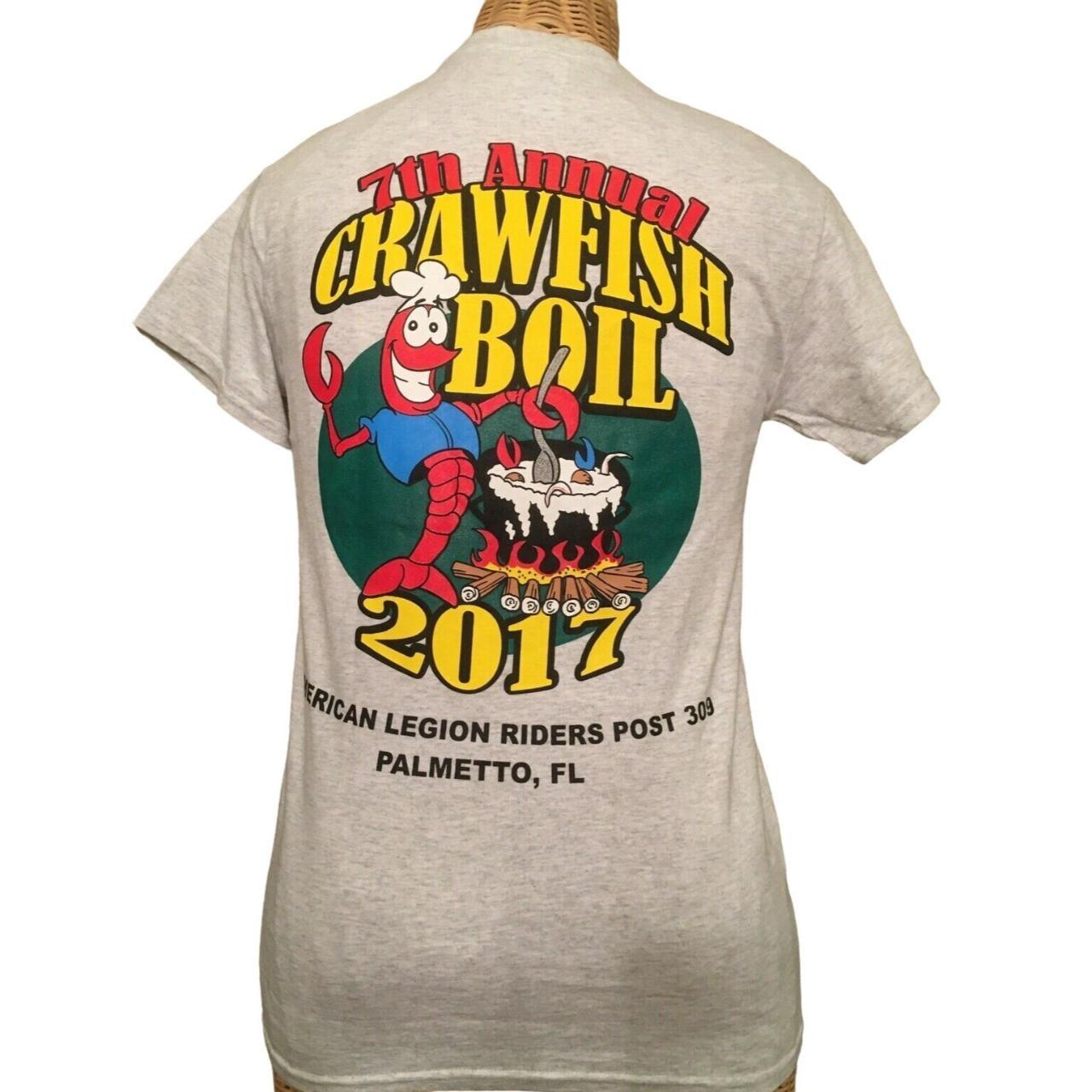 Vintage Bike Rally T Shirt Crawfish Boil T Shirt w/... - Depop