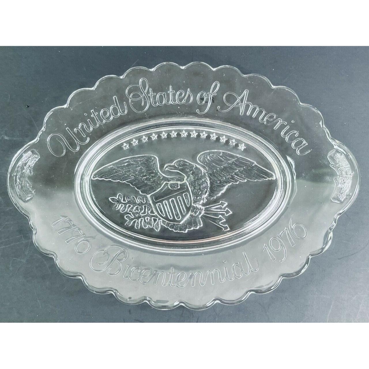 Vintage Avon Commemorative Clear Glass Plate... Depop