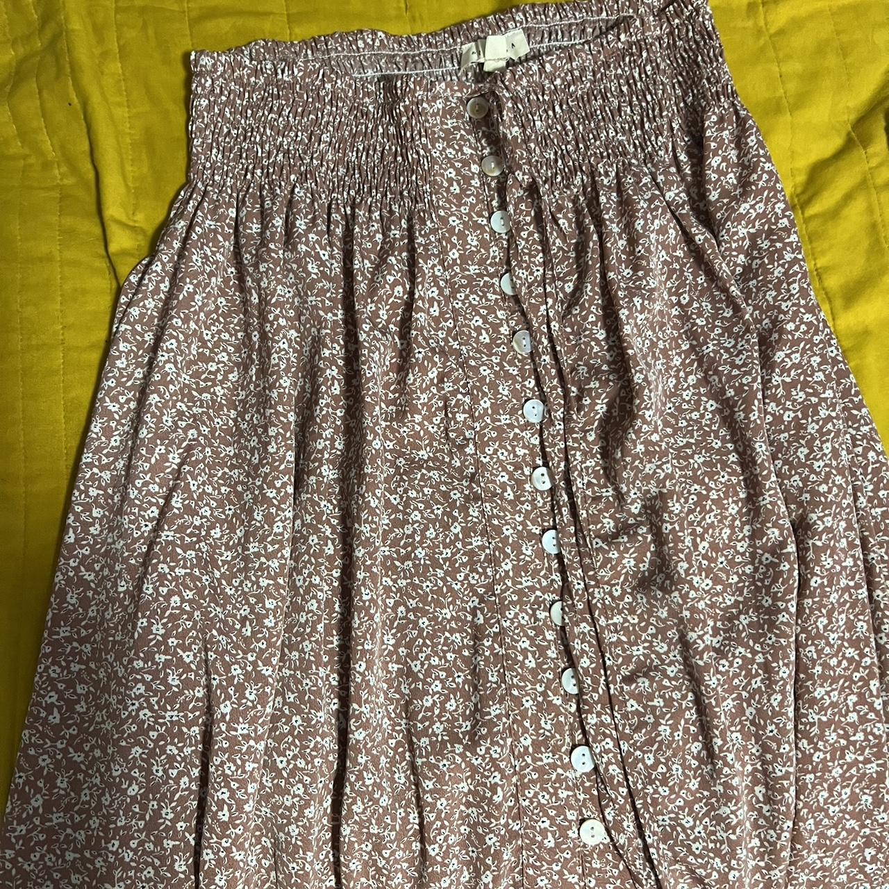 Free People Women's Skirt | Depop