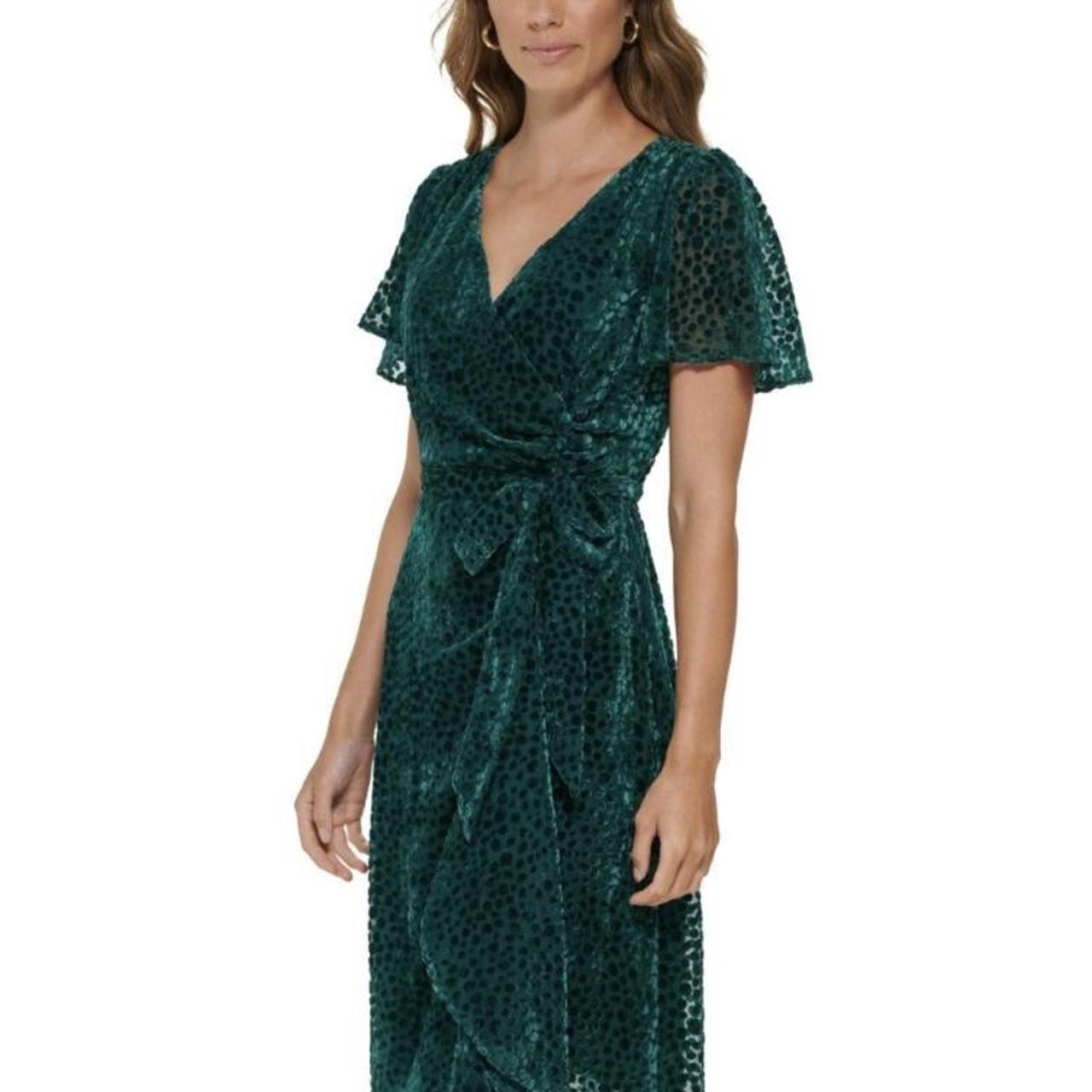 Green dkny discount dress