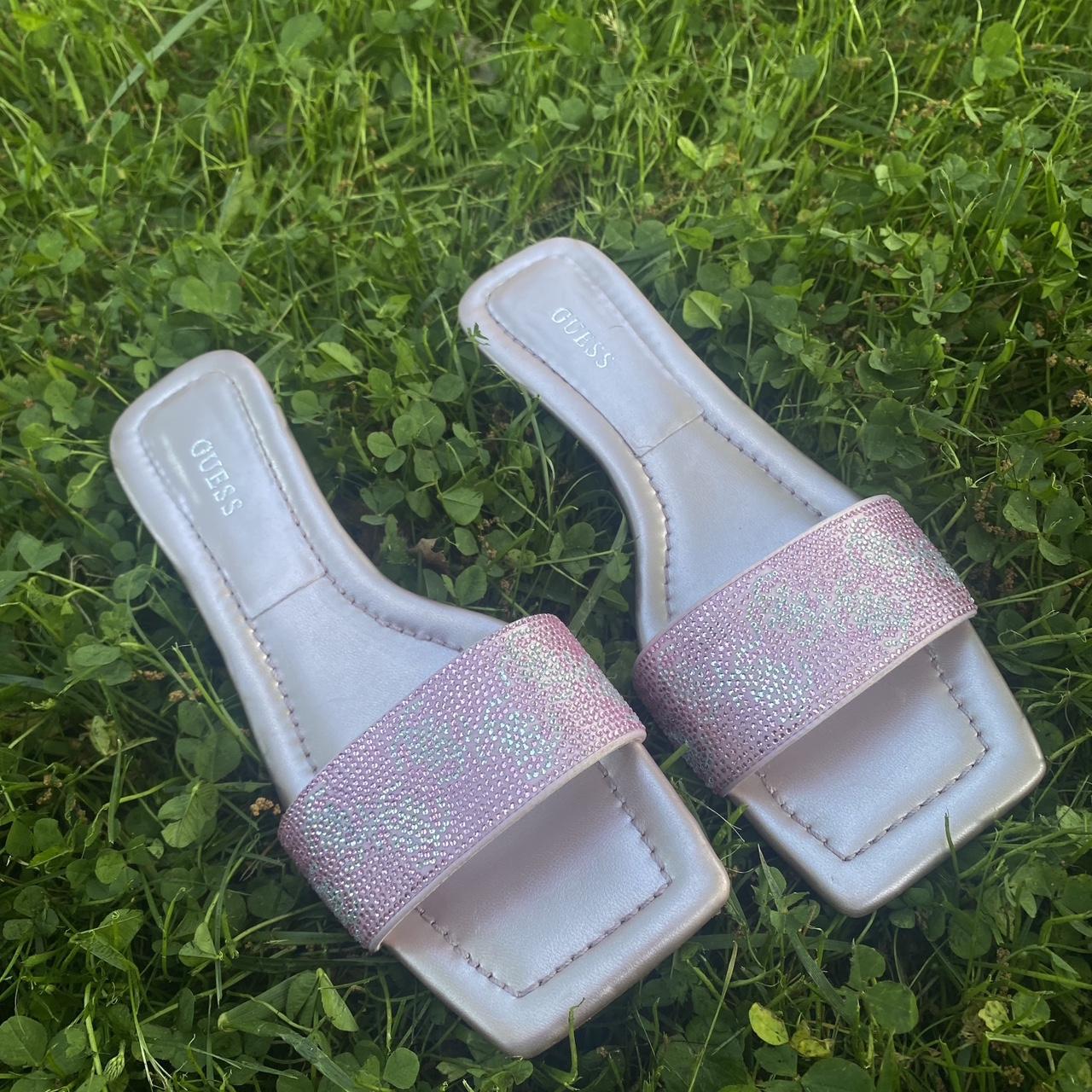 Guess rhinestone clearance slides