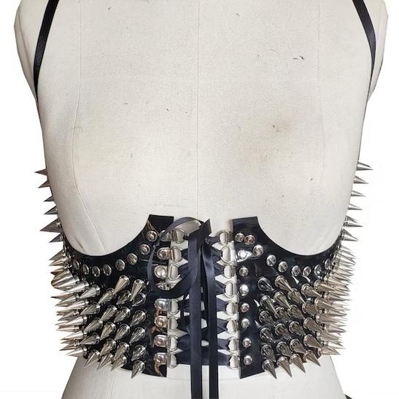 Clearmilk design Clearmilk design Spike Corset waist... - Depop