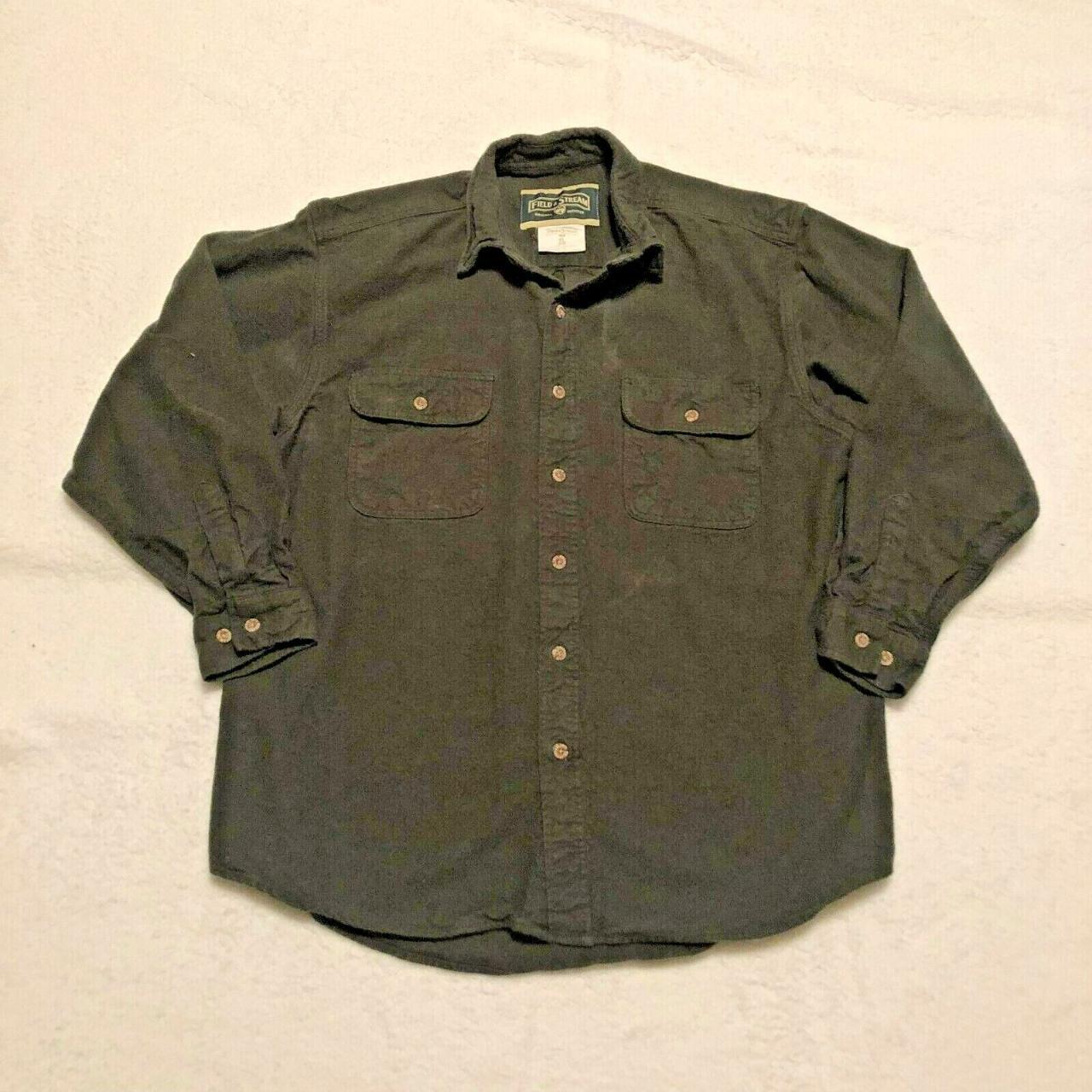 Field & Stream Green Flannel Shacket Sz XL Button... Depop