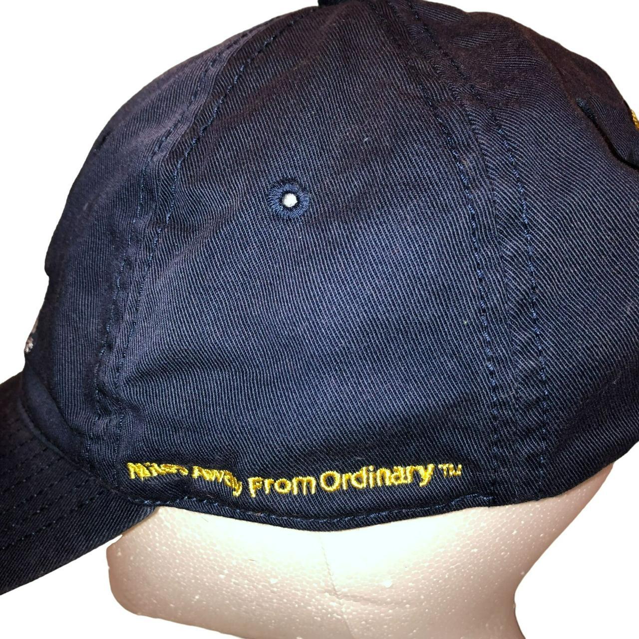 Acme Clothing Men's Blue and Yellow Hat Depop
