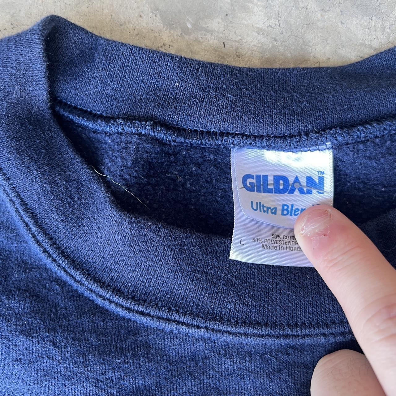 - Vintage Gildan Blank Sweatshirt... - Depop