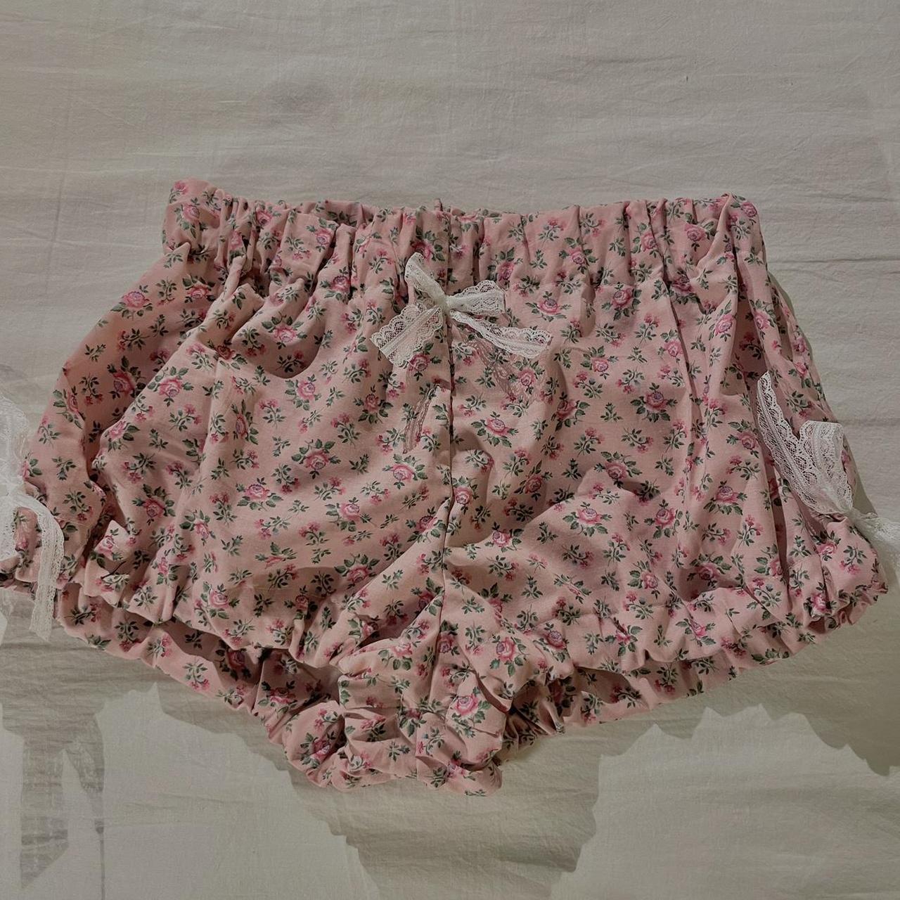 Handmade bloomers. Vintage thrifted fabric. Coquette... - Depop
