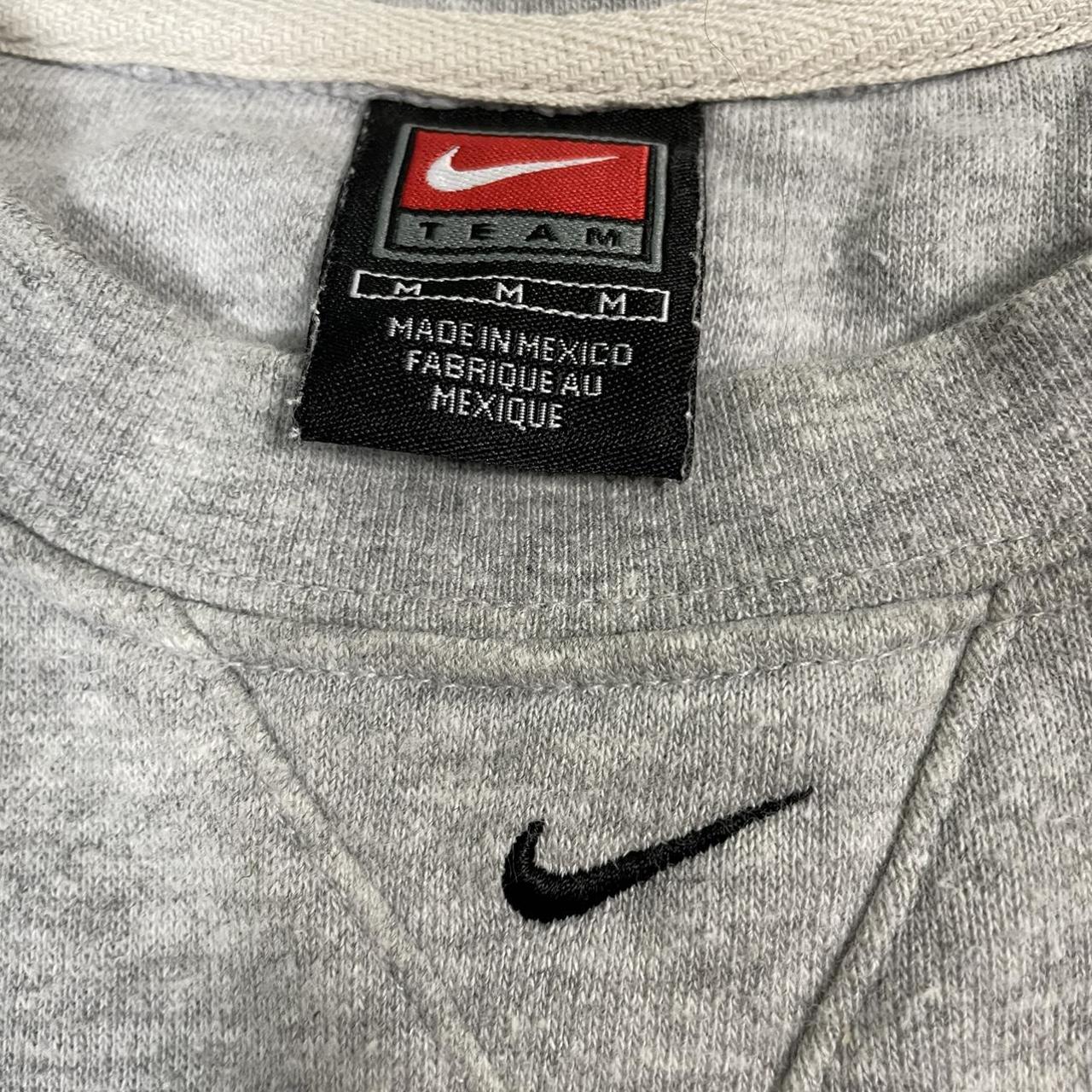 Vintage Nike centered swoosh grey crewneck Some... - Depop