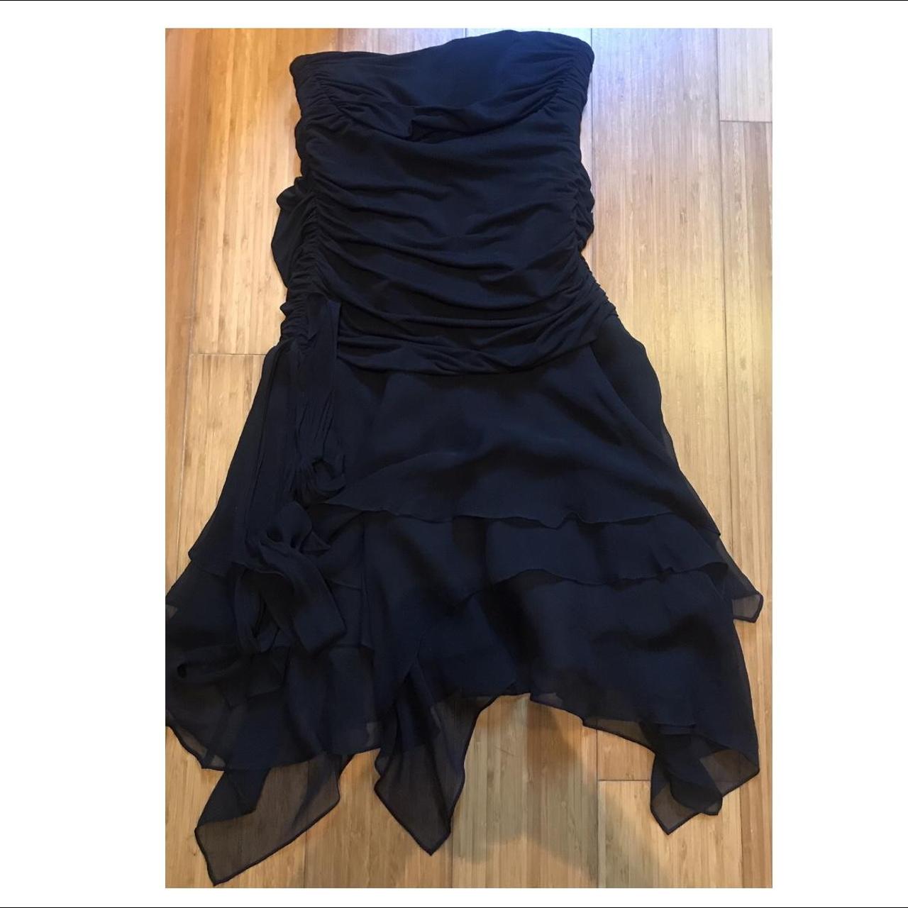 BCBGMAXAZRIA Women's Black Dress | Depop