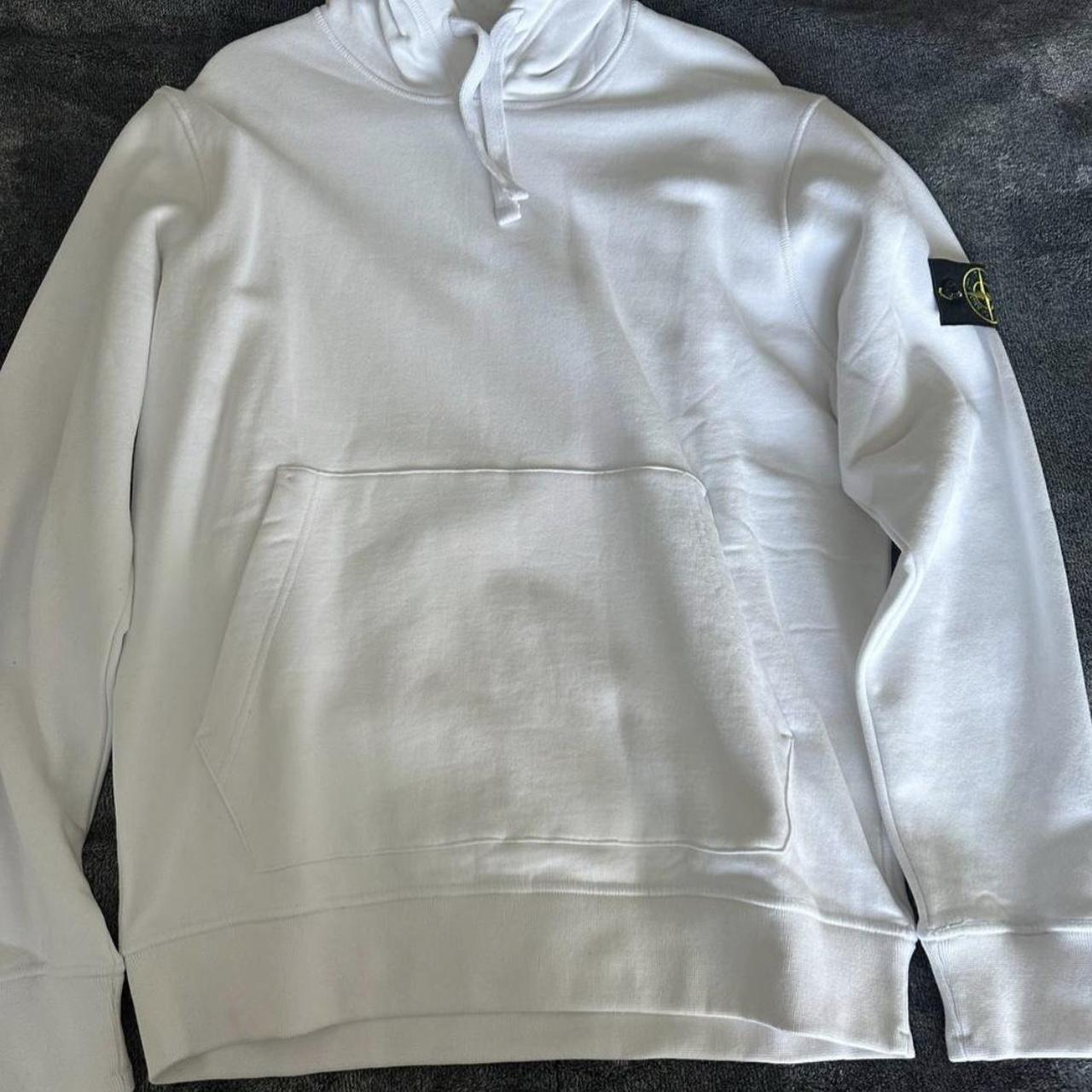 White Stone Island jumper Depop
