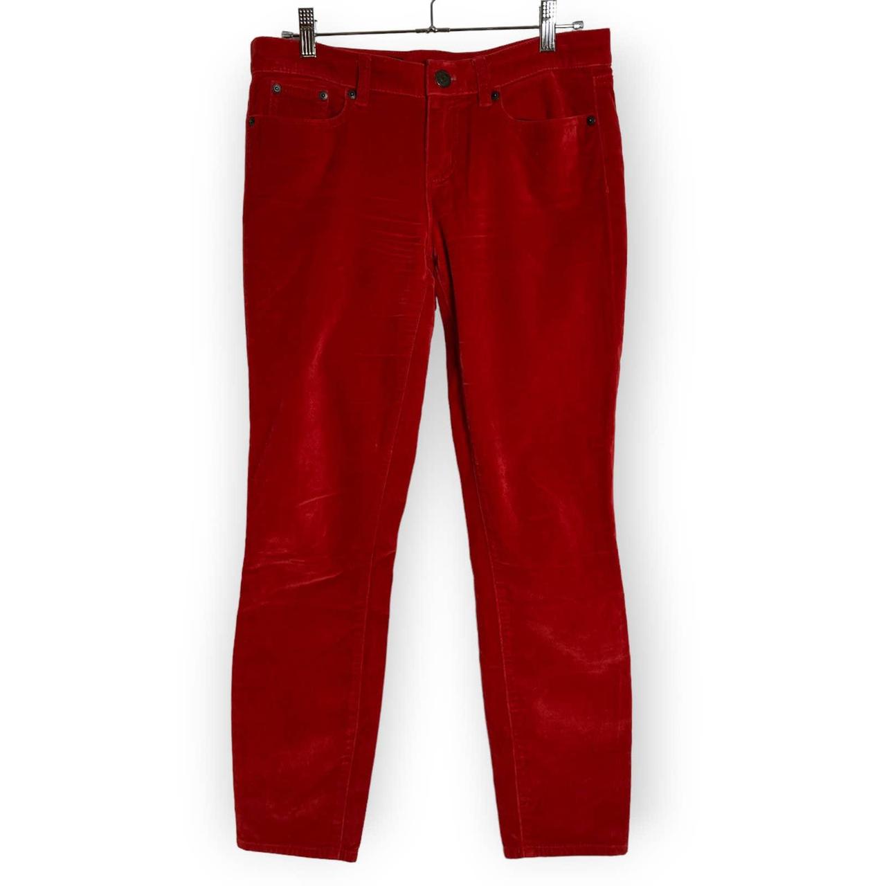 Old Navy Womens Red Flare Pants Size Large - beyond exchange