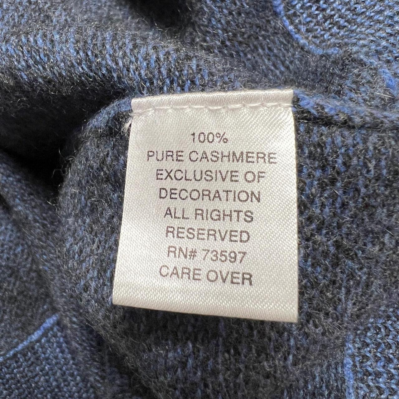 Raffi 100 Pure Cashmere Sweater Mens XL 54 Blue 1 4. Depop