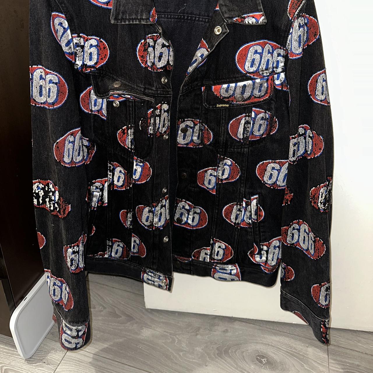 Supreme 666 denim trucker jacket Great condition... | Depop 