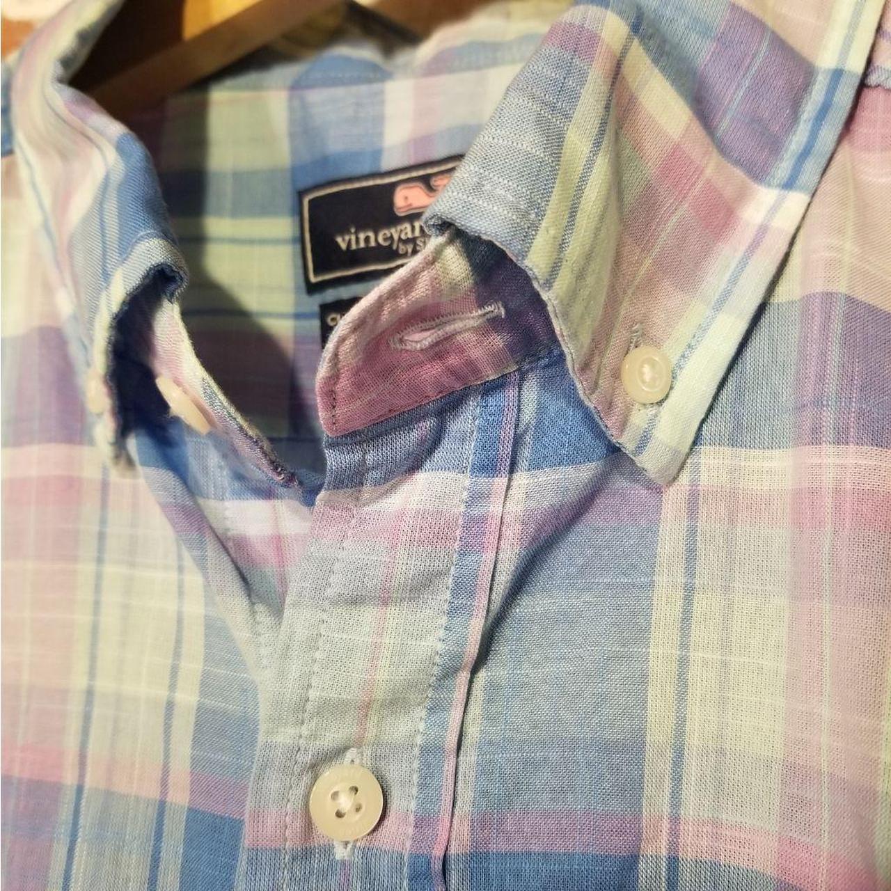 Vineyard Vines Classic Fit Murray Shirt S/S Plaid... - Depop