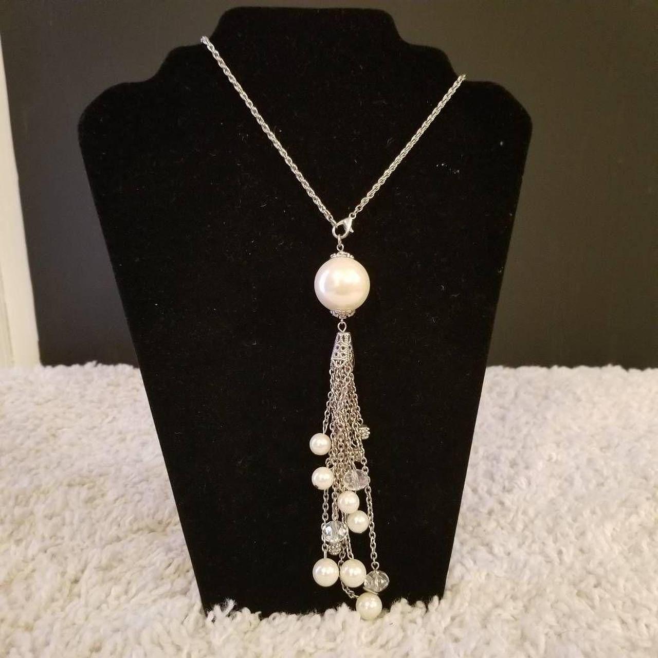 White Pearl Long Necklace – Putstyle