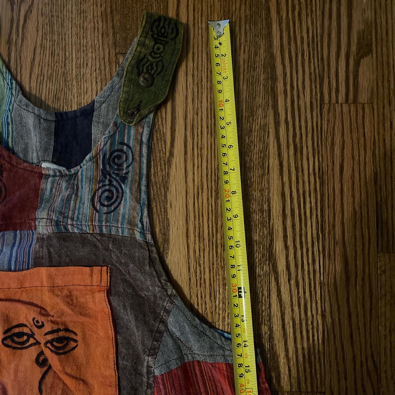 Women's Overalls - Multi - S – Patchwork Cotton O… - image 6