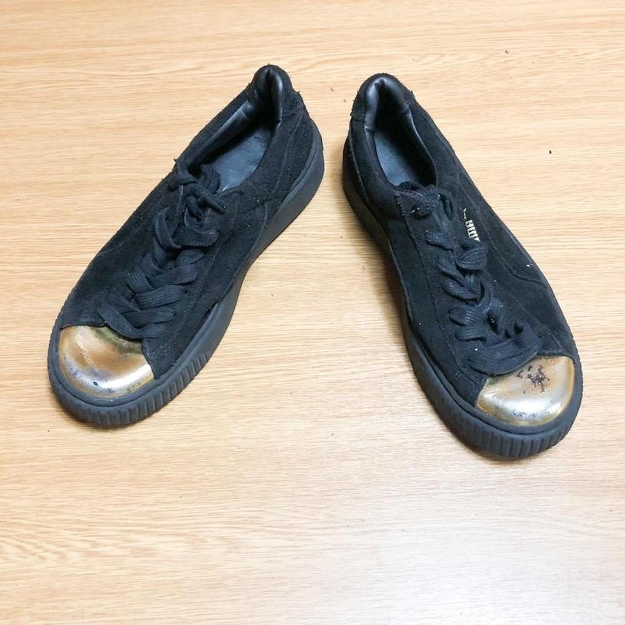 Vintage Puma Trainers Black UK Size 5 Condition... - Depop