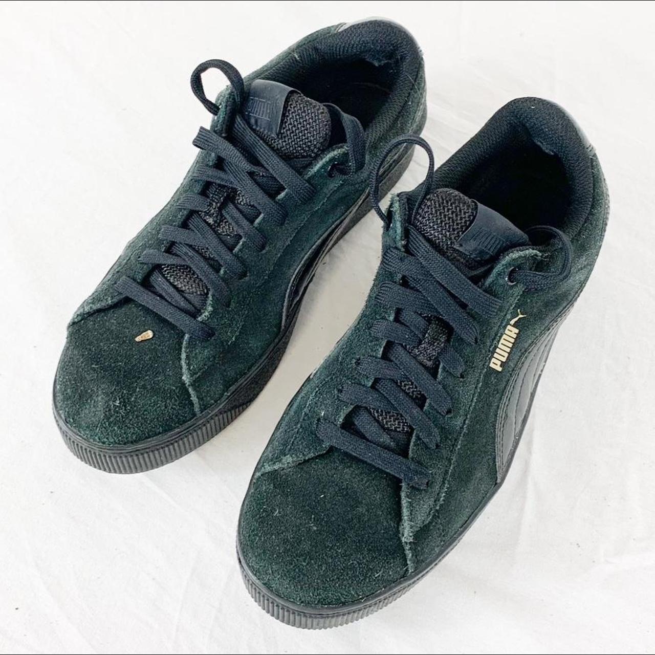 Vintage Puma Trainers Black UK Size... - Depop