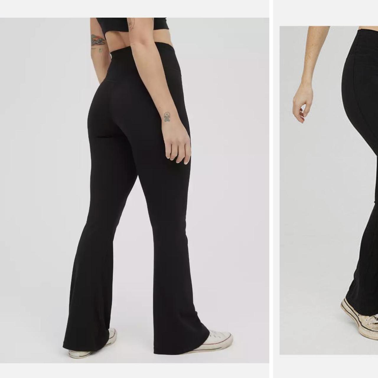 American Eagle Outfitters Women's Black Leggings Depop