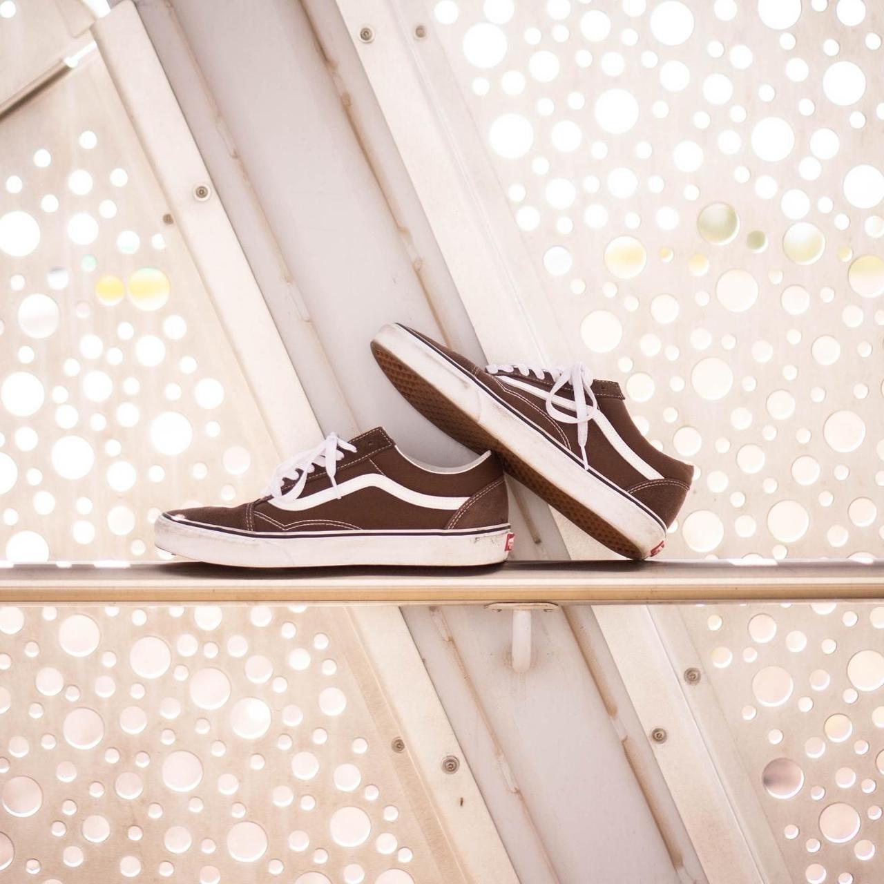 Vans Men's Brown and White Trainers